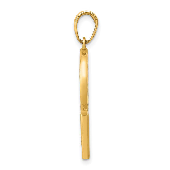 14k 3-D Multi-color Enameled Lollipop Pendant