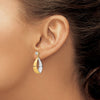 Gold Earring Jackets with CZ Studs