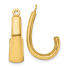 14k Polished J-Hoop Earring Jackets