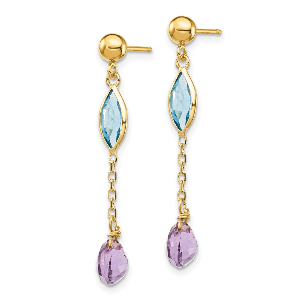 Gemstone Dangle Earrings