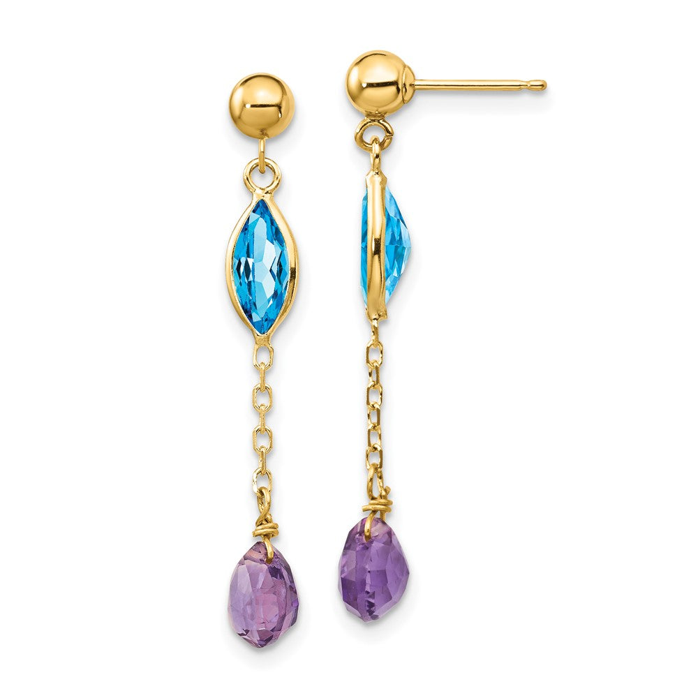 Gemstone Dangle Earrings