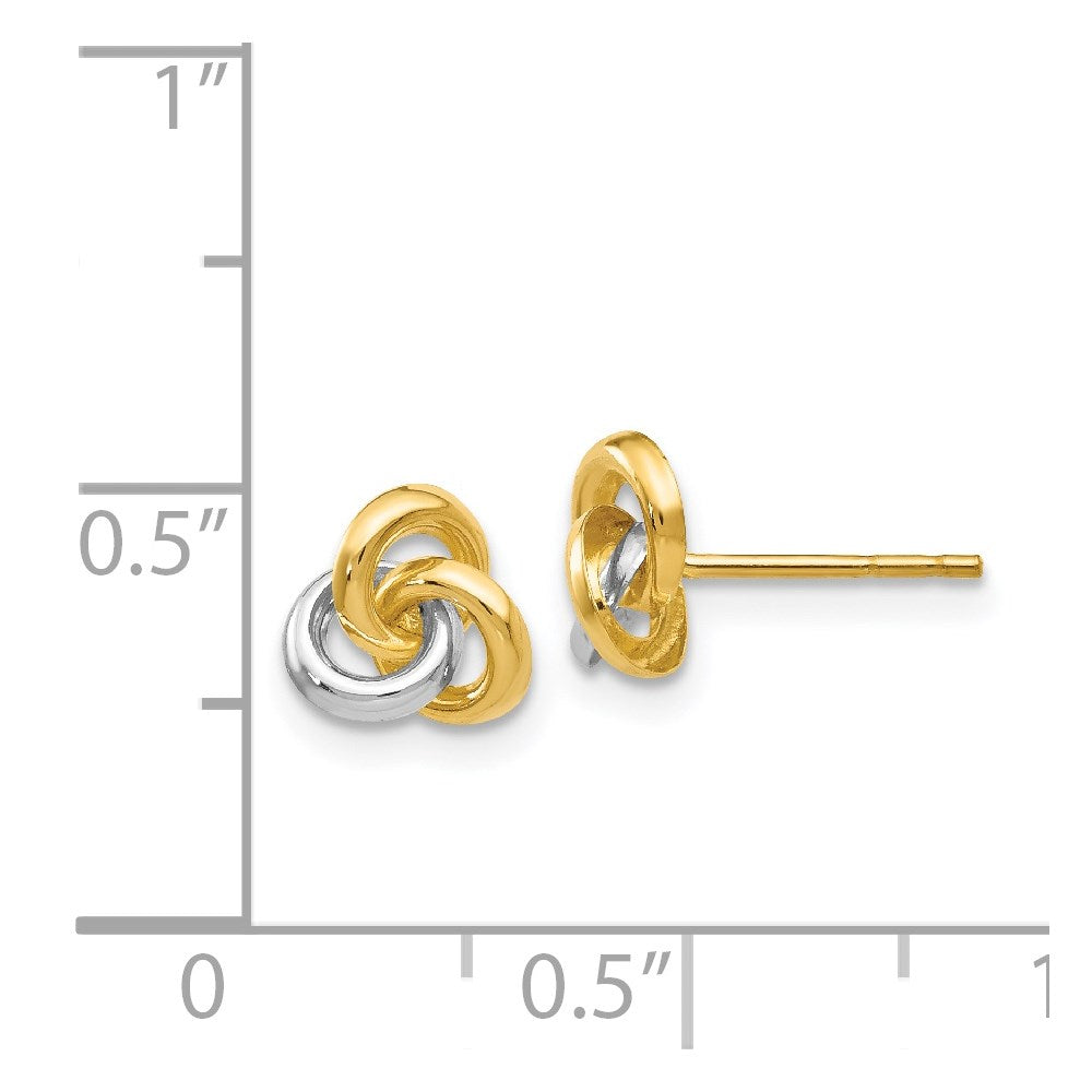 Gold Trinity Knot Earrings