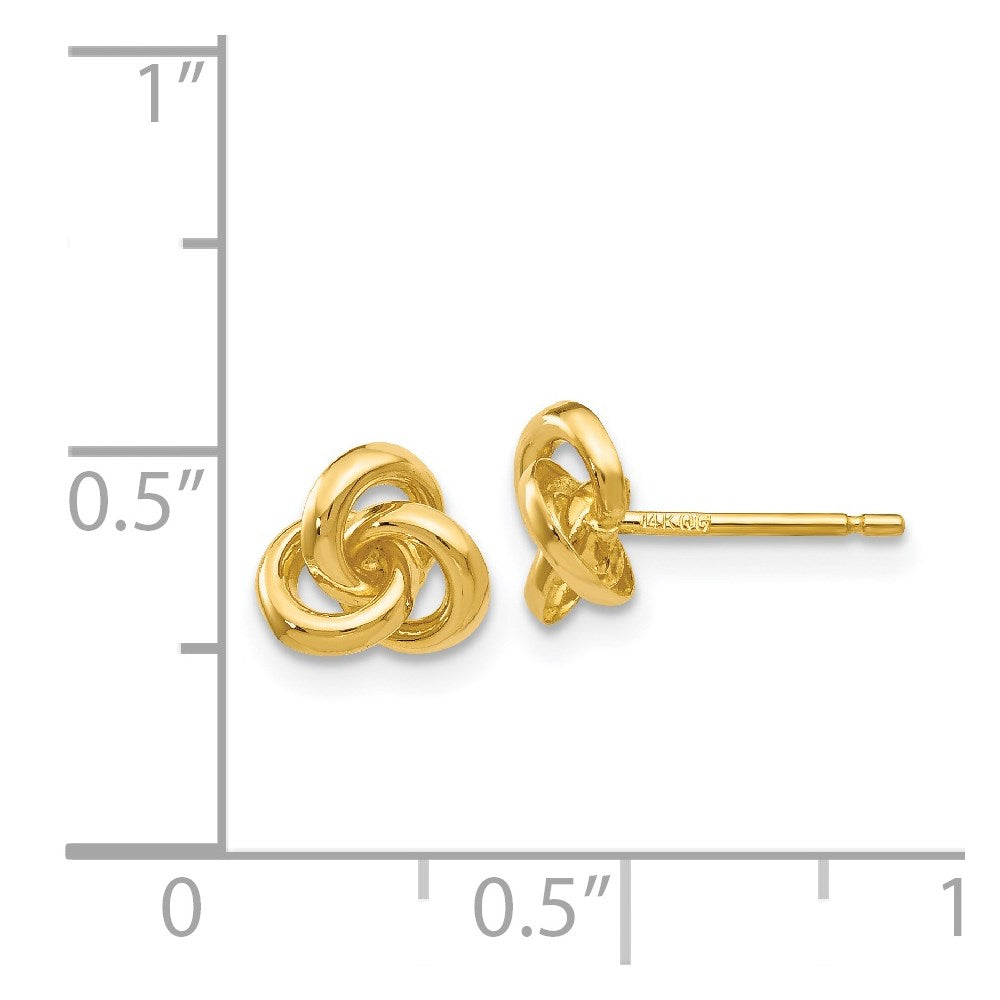 Gold Trinity Knot Earrings