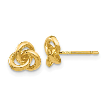 Gold Trinity Knot Earrings