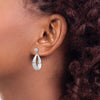 Gold Earring Jackets with CZ Studs