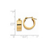 14k 5x10mm Polished Hoop Earrings