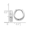 Gold Diamond-cut Hinged Hoop Earrings