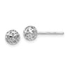 Gold Cut-out Boll Post Earrings