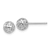 Gold Cut-out Boll Post Earrings