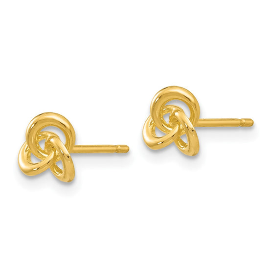 Gold Trinity Knot Earrings