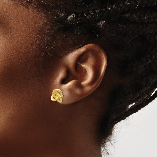 Gold Trinity Knot Earrings