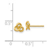 Gold Trinity Knot Earrings