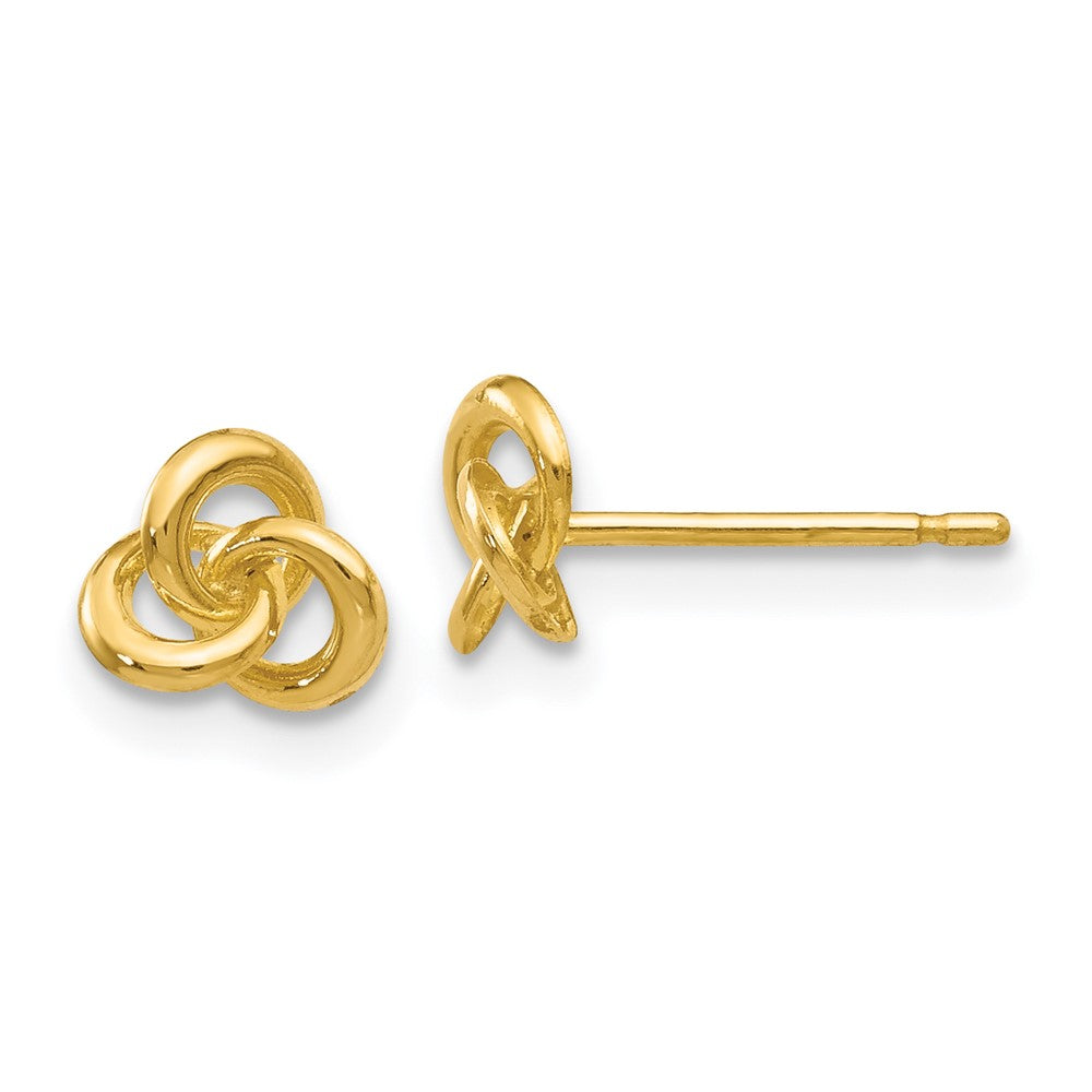 Gold Trinity Knot Earrings