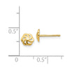 14k Polished Flower Post Earrings