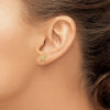 14k Polished Filigree Butterfly Post Earrings
