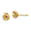 Gold Love Knot Post Earrings