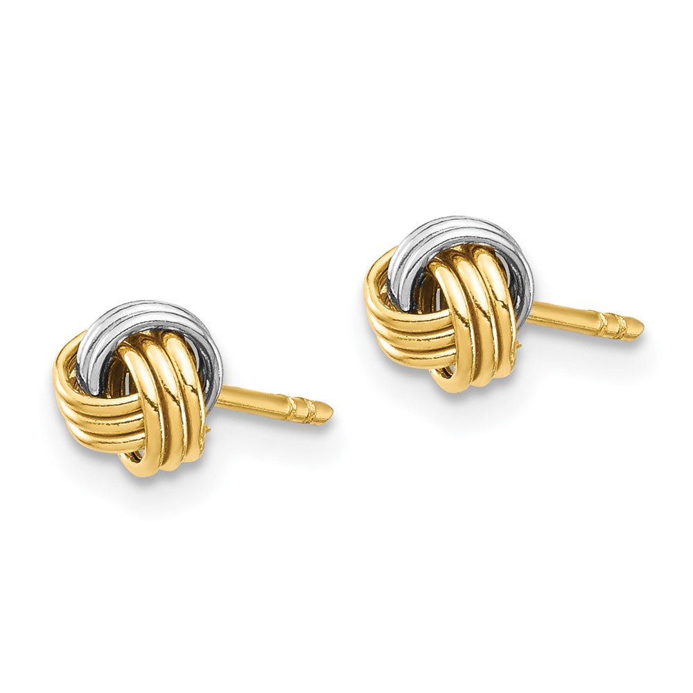 Gold Love Knot Post Earrings