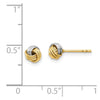 Gold Love Knot Post Earrings