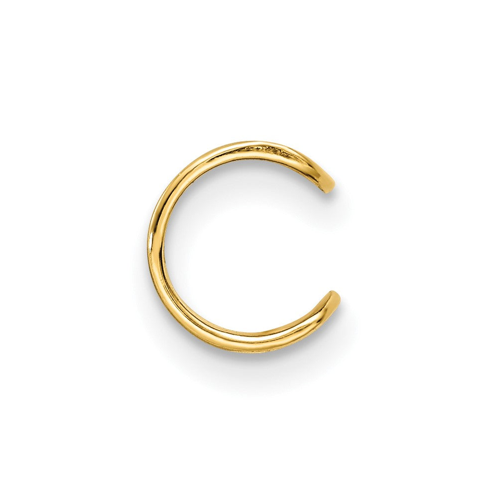 14k Polished 7.8mm Single Ear Cuff