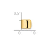 14k Polished 7.8mm Single Ear Cuff