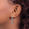 Gold Rope Dangle Post Earrings