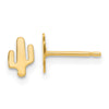 14K Polished Small Cactus Post Earrings