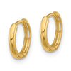 Gold Circle Hinged Hoop Earrings