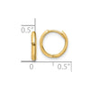Gold Circle Hinged Hoop Earrings