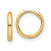 Gold Circle Hinged Hoop Earrings