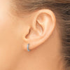 Gold Circle Hinged Hoop Earrings