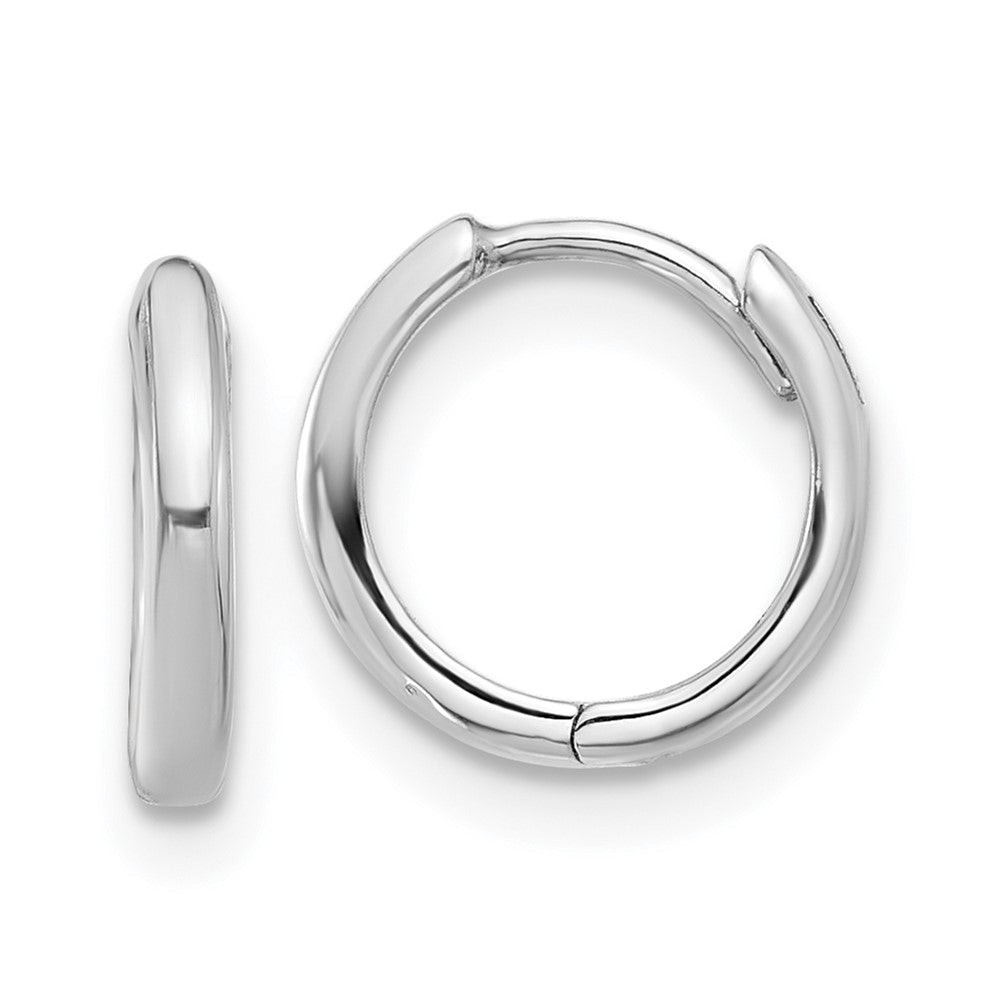 Gold Circle Hinged Hoop Earrings