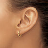 Gold Hinged Hoop Earrings