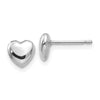 Gold Heart Post Earrings