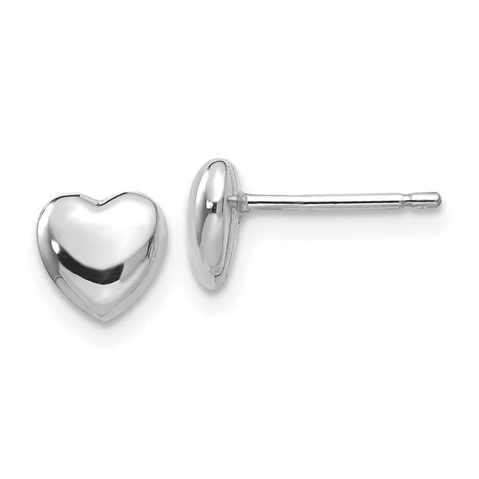 Gold Heart Post Earrings