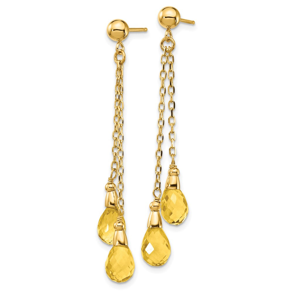 Gemstone Dangle Earrings