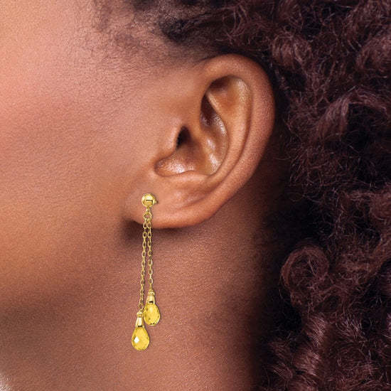 Gemstone Dangle Earrings