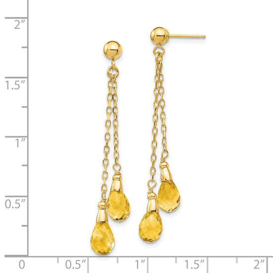 Gemstone Dangle Earrings