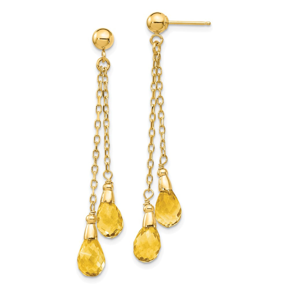 Gemstone Dangle Earrings