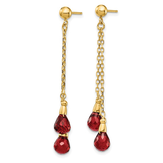 Gemstone Dangle Earrings