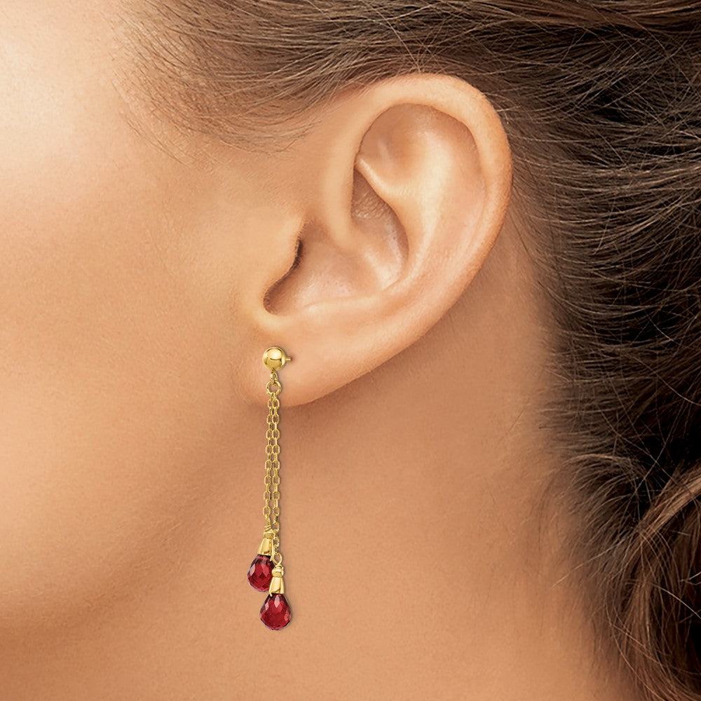 Gemstone Dangle Earrings