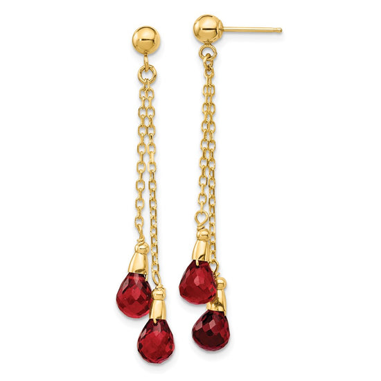 Gemstone Dangle Earrings
