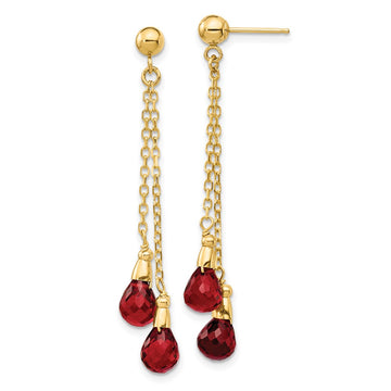 Gemstone Dangle Earrings