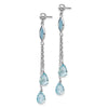 Gemstone Post Dangle Earrings