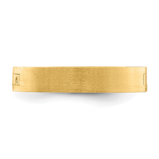 14k Yellow Gold 4mm CLIQ Hinged Shank Size 4