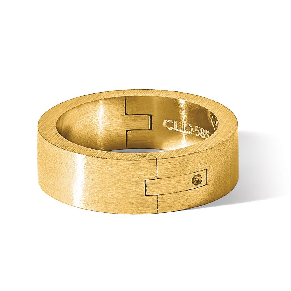 14k Yellow Gold 6mm CLIQ Hinged Shank Size 5