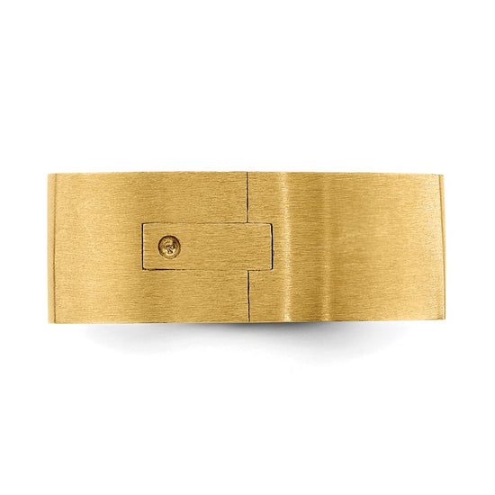 14k Yellow Gold 8mm CLIQ Hinged Shank Size 8.5