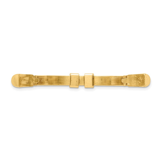 14k Yellow Gold 2.6mm Finger Size 5-7 Adjusto Shank
