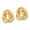 14k Polished Love Knot Earring Jackets