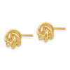 Gold Love Knot Post Earrings