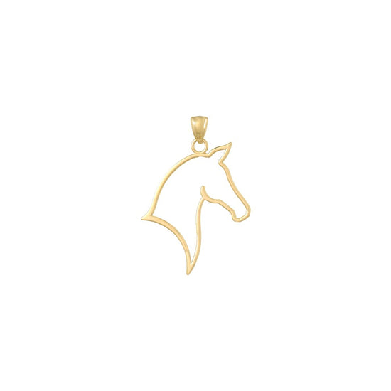 Gold Polished Horse Pendants